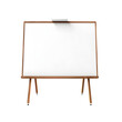 White board isolated on transparent background, cut out, png