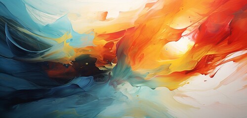 Wall Mural - conceptual abstraction of emotions and thoughts captured in a whirlwind of expressive strokes and a 