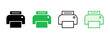 © AAVAA - Print icon set. printer icon vector.