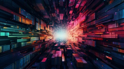Poster - Pixel glitch and digital anomalies