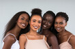 © Ben - A Group of Women with Stunning Beautiful and Healthy Skin, and Beautiful hair and Teeth, Radiant Group of Black Women: Healthy Skin, Beautiful Hair, Stunning Smiles