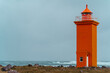 Stafnesviti Lighthouse in southwest Iceland 