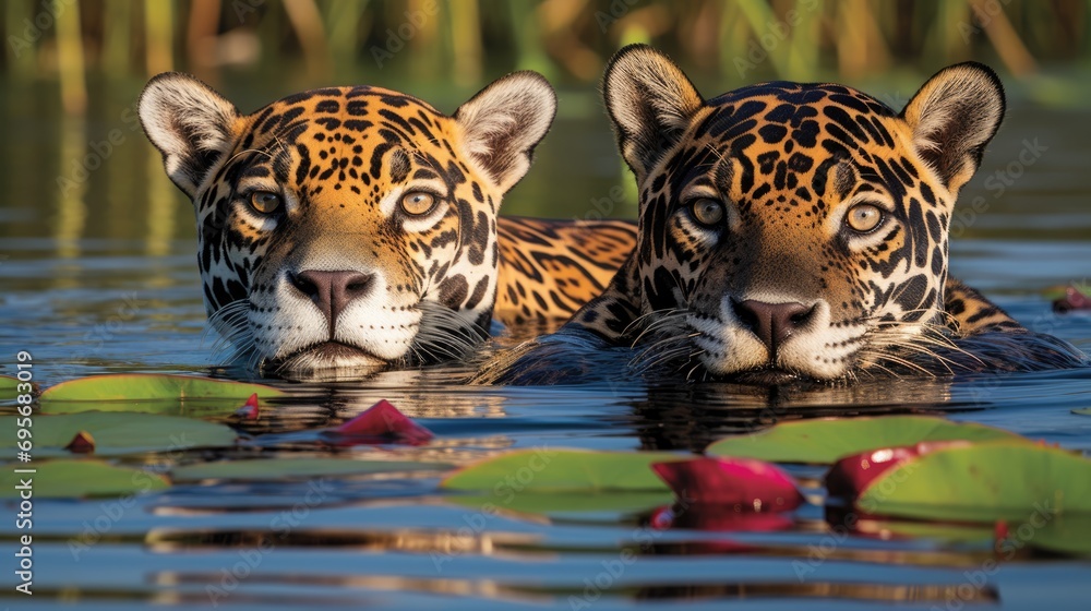 Wildcat Wonders: Jaguars, Masters of the Amazonian Rainforest and Andean Landscapes, Portraying the Magnificent Diversity and Delicate Balance of South America's Ecosystems.