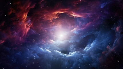 Wall Mural - deep space nebula star sci-fi background material