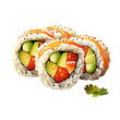 California roll isolated on transparent background