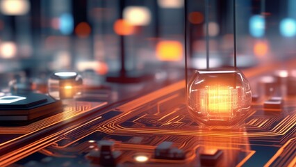 technology electrical cinematic background