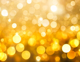 Wall Mural - Gold background with light bokeh. Abstrat background