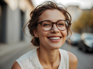 Wall Mural - Portrait Of Beautiful Woman in Studio
