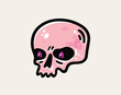 Skull icon. Vector illustration isolated on a white background for design and web.