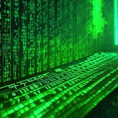 abstract computer background with binary code abstract computer generated 3 d background