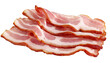  Delicious cooked bacon slices, cut out 