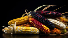 Multicolored Ear Of Indian Corn