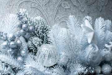 Wall Mural - Close up view of a Christmas decoration