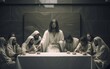 The last supper the religious concept of the assembly of jesus christ with the 12 apostles. generative ai