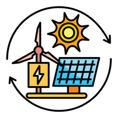 Poster - Renewable Icon