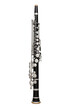 Schwarze Oboe isoliert auf transparentem Hintergrund - Holzblasinstrument von Exzellenz, Orchesterinstrument, musikalische Präzision, klassische Aufführung, symphonisches Detail
