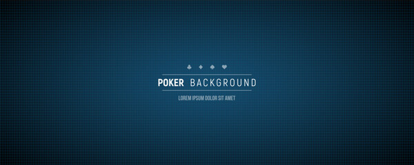 Wall Mural - Blue background for Poker or Casino. Vector template for your design.