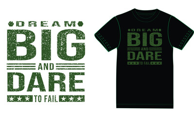 Sticker - Dream big and dare to fail.motivational t shirt