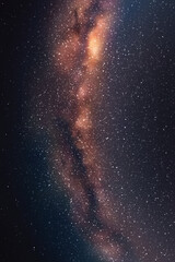 Sticker - Milky Way, stars and nebula. Night starry sky. Space vector background