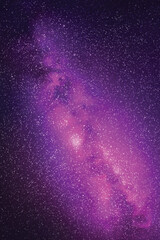 Sticker - milky way, stars and nebula. night starry sky. space vector background.