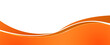 Vector orange line background curve element with white space for text and message design, overlapping layers, vector