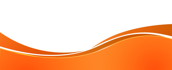 Wall Mural - vector orange line background curve element with white space for text and message design, overlappin