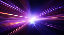 Blue, Purple Glowing. Magical Explosion With Colorful Speed Glow. Abstract Star Or Sun. Explosion Effect. Fast Motion Effect. Overlays, Overlay, Light Transition, Effects Sunlight, Lens Flare, Light.
