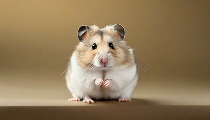 Wall Mural - cute hamster on background generative ai