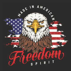 Sticker - American spirit vintage sticker colorful