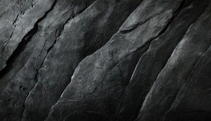 Wall Mural - black abstract background dark rock texture black stone background with copy space for design web banner wide panoramic