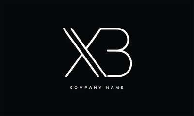 XB, BX, X, B Abstract Letters Logo Monogram