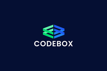 coding logo vector icon illustration