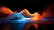 Abstract Light Art with Dynamic Motion and Depth. Mesmerizing and Colorful Design