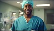 male surgeon with surgical scrubs in his scrubs medical