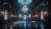 Fantasy Palace Interior. Created With Generative AI.