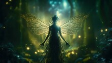Magical Forest Fairy. Created With Generative AI