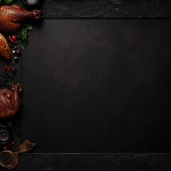 Canvas Print - still life with a blackboard