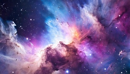 Wall Mural - space galaxy colorful nebula background universe magic starry sky gas cloud in deep outer cosmos generative ai