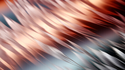 Abstract blurred gradient background with wild bird feathers.