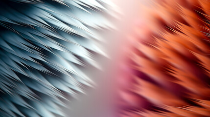 Abstract blurred gradient background with wild bird feathers.