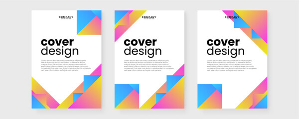 Colorful colourful vector abstract geometric shapes cover design. Creative templates for report, corporate, ads, branding, banner, cover, label, poster, sales