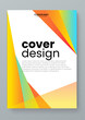 © Roisa - Colorful colourful vector simple geometric abstract shapes covers. Creative templates for report, corporate, ads, branding, banner, cover, label, poster, sales