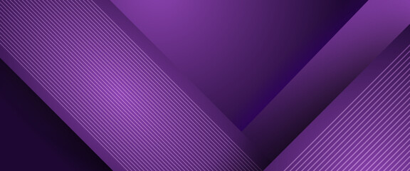 Wall Mural - purple violet vector glowing tech geometric line modern abstract banner. creative banner for report,