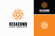 Honey Comb Hexagon Shape Technology Modern Logo Design