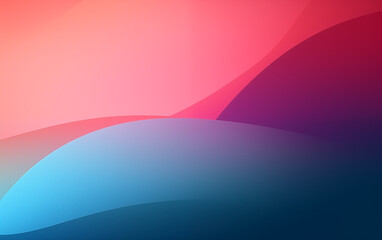 Wall Mural - Soft Gradient Waves - Abstract Background - 16:10 Aspect Ratio