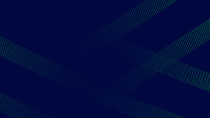 Wall Mural -  Dark blue abstract background with glowing geometric lines. Modern shiny blue lines pattern. Futuristic technology concept abstract wave dark background. vector illustration