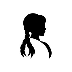 Wall Mural - Hair braiding icon