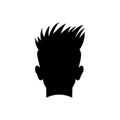 Canvas Print - Hair style high fade icon