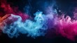 Mystical blue smoke. A magical and smooth blue smoke background, creating a mystical atmosphere with its flowing shapes and ethereal design