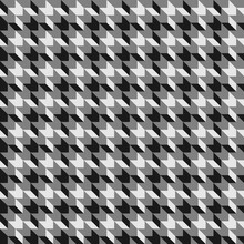 Black White Seamless A Large Checked Pattern With Notched Corners Suggestive Of A Canine Tooth.